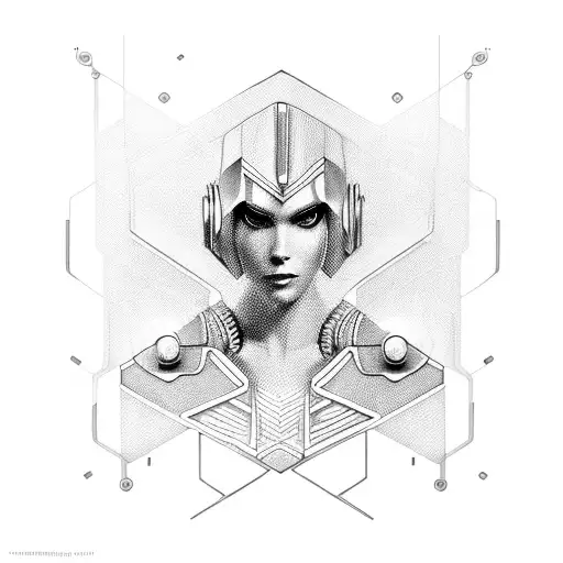 Pharoh Tutakamon Cyberpunk