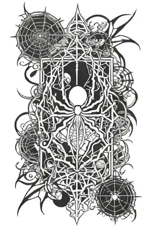 Phantom Troupe Spider Tattoo Design