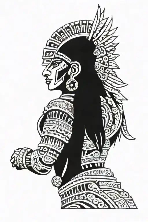 Aztec Warrior Woman