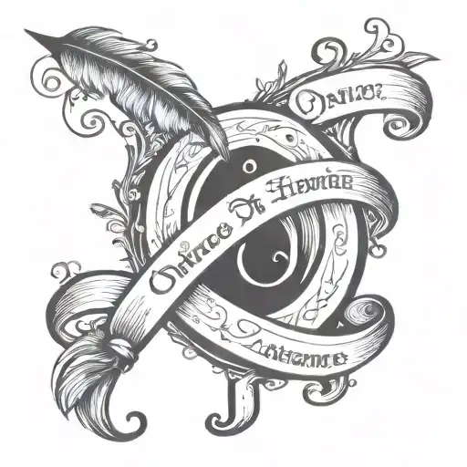 A Silhouette Of A Quill Pen Writing The Words 'Once Upon A Time' In A Whimsical Disney Font