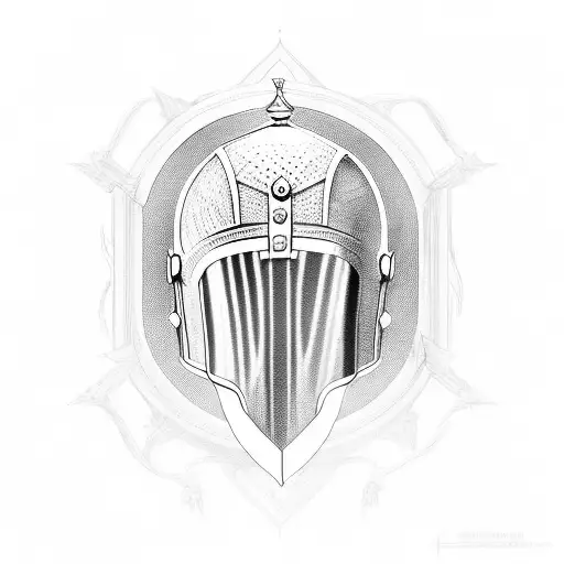 Roman Helmet Symbolizing Strengtg
