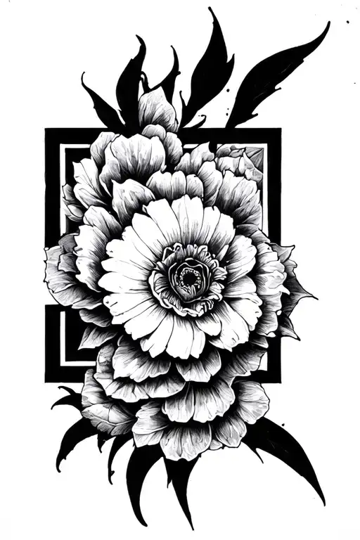 Tattoo Over Big Black Square