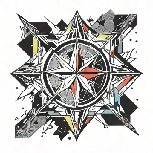 Incorporate Captain Marvel's Symbol Into A Unique Abstract Design