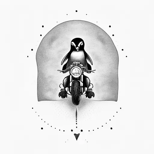 Penguin Wheelie Motorcycle