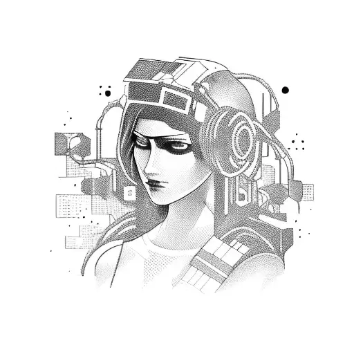 Cyberpunk Hacker Girl