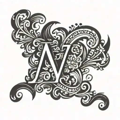 T Initial With Heart