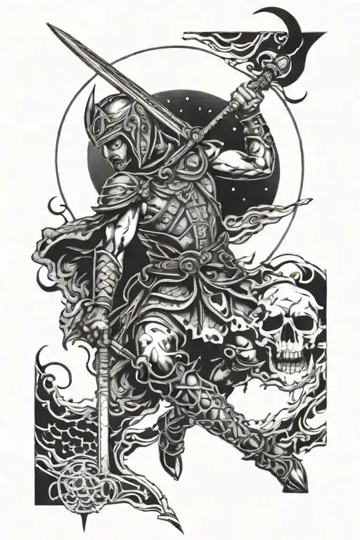 Warrior Training Under The Moon