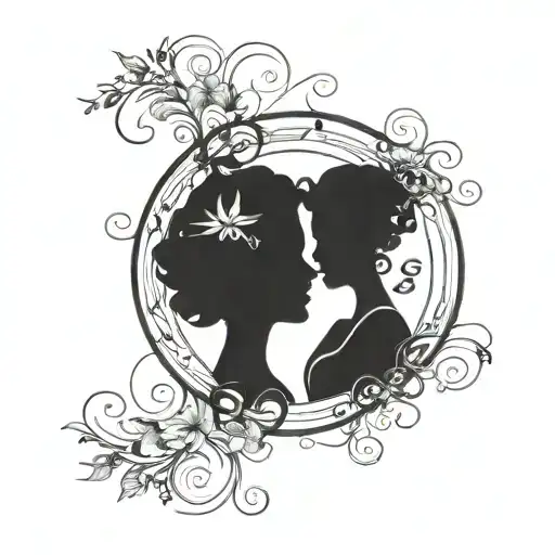 A Beautiful Design Combining The Words 'Esposa' And 'Filha' In A Creative And Artistic Way