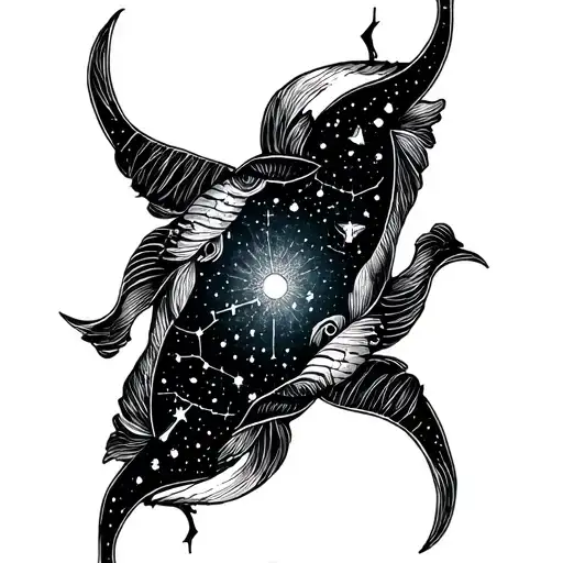 Pisces And Sagittarius Constellation