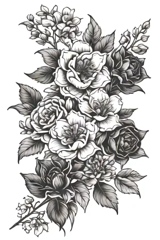 March May July August September Birth Flower Intertwined