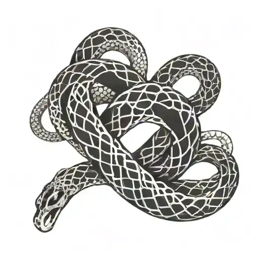 Infinity Symbol With Snake