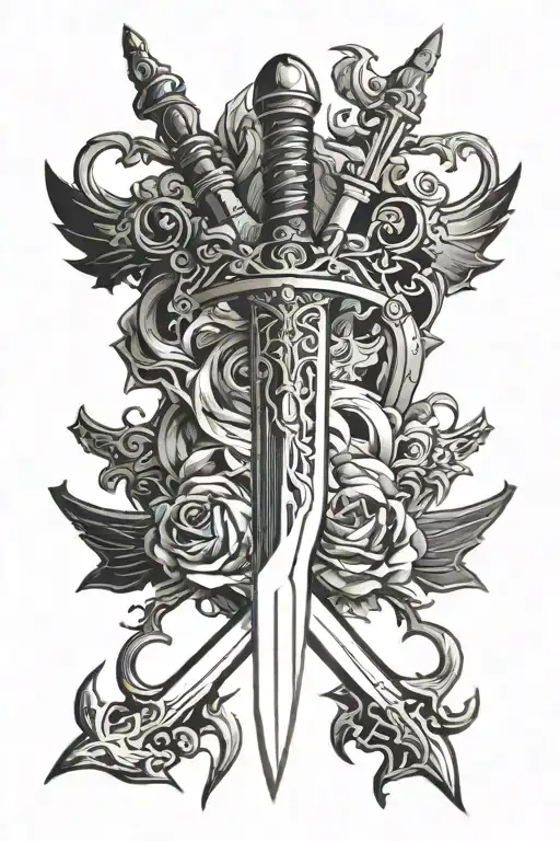 Sword Stabbing Skin By Templar Knight