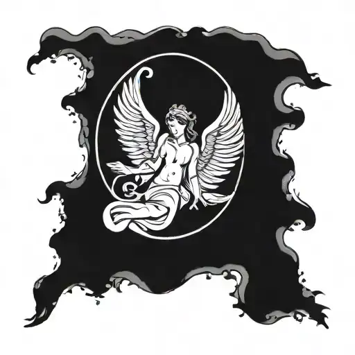 Angel Leg Tattoo Big Piece