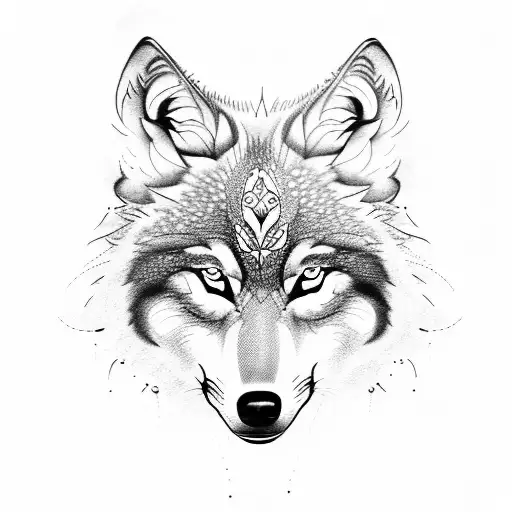 Wolf And Flowers Sleeve