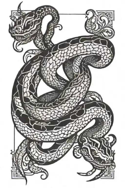 Karma Tarot Card Oroborus Snake