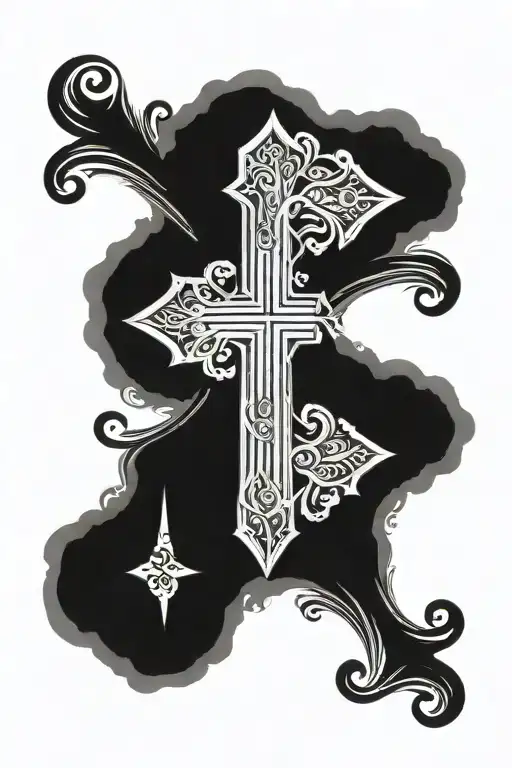 Christian Cross With Majestic