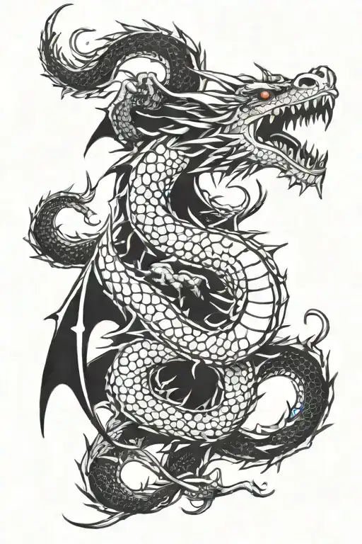 Lighting Striking Out Of Dragon