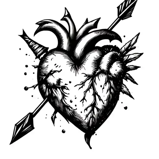 Heart With An Arrow Through It