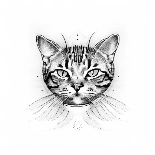 Punker Cat With Coffee