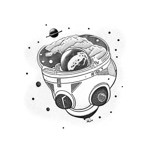 Space Planets Astronaut Sagitarius Big Dipper