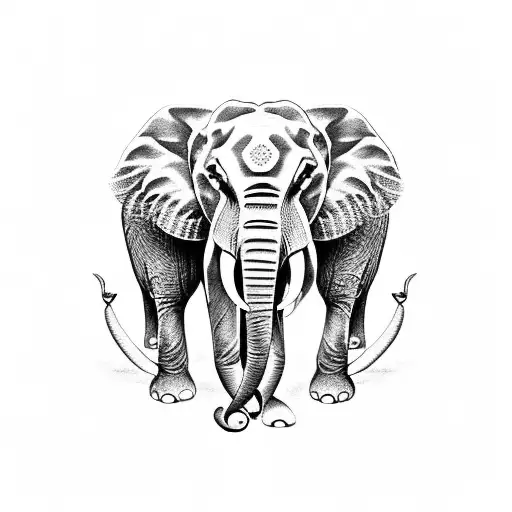 Mother And Father Elephants