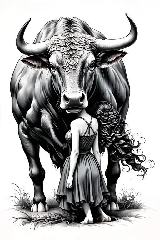 Girl Lifted Big Bull On Her Shoulder