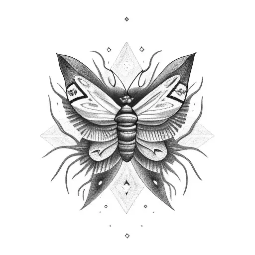 Spooky Moth Witch Vibes