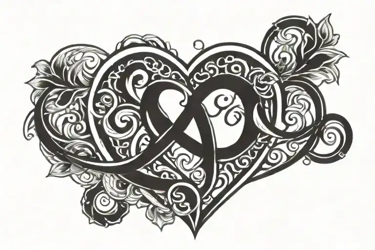 Heart Maggie Infinity Symbol Incorporated Representing The Client's Love