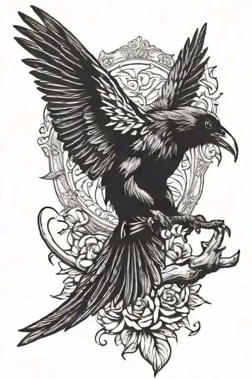 Raven With Playboy Bunny