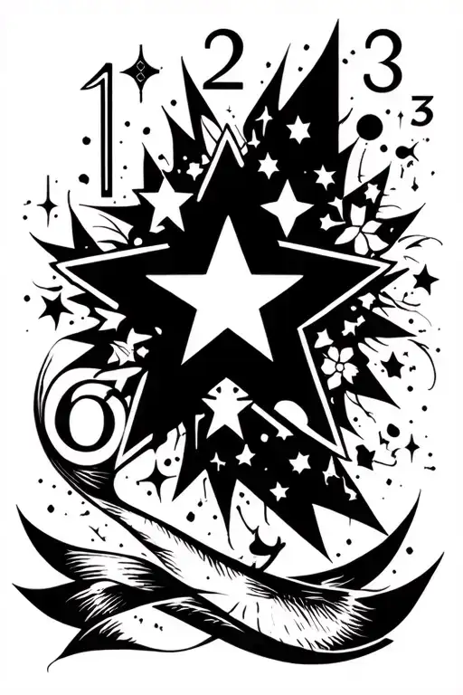 Star And Numbers