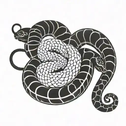 Black Snake Intertwined