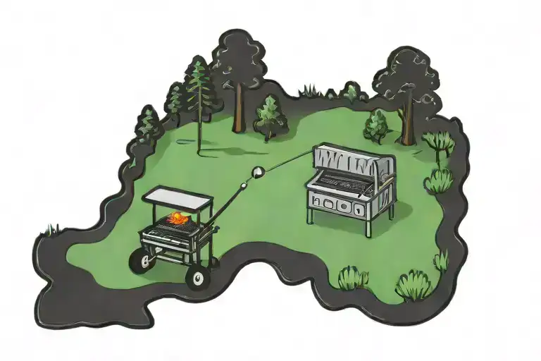 Golf Course Grilling Barbecue