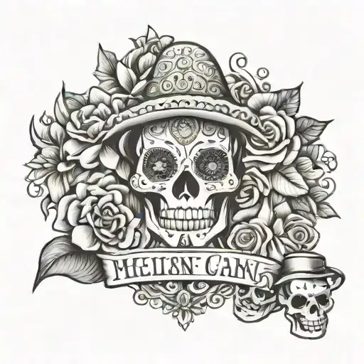 Mexican Gang Tattoo Design Featuring Girly Stuff And The Name Liv And Chloe