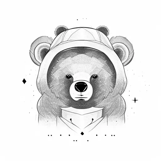 Cute Bear With A Cara Pils