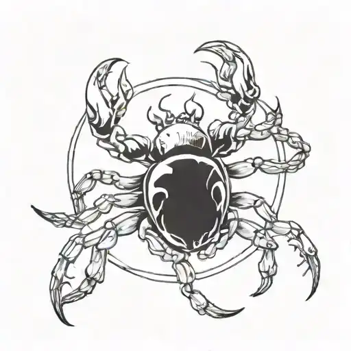 Cancer Zodiac Sign Dark