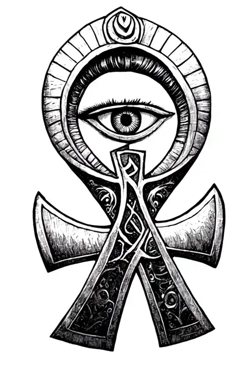 Ankh Symbol With Eye