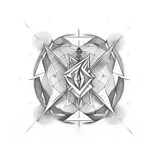 Dagger Of Creation With Dna Strands