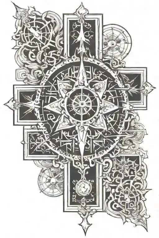 Compass With Only East Direction Representing