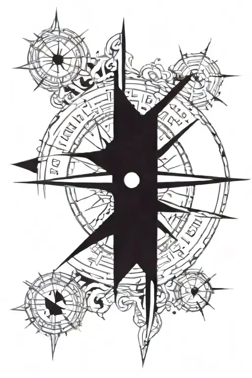 Compass With Only East Direction Representing