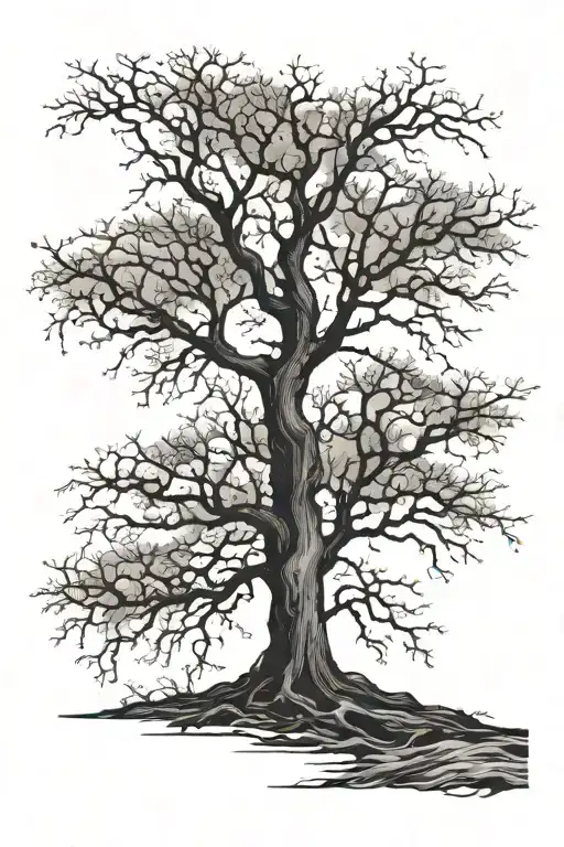 Barren Tree With Out Leaves