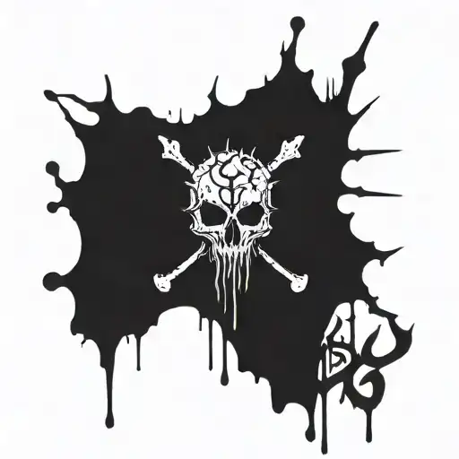 Bloody Scar With The Inscription 666