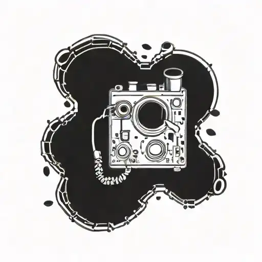 A Radiohead Inspired Circuit Board Design With Coffee Beans As Accents