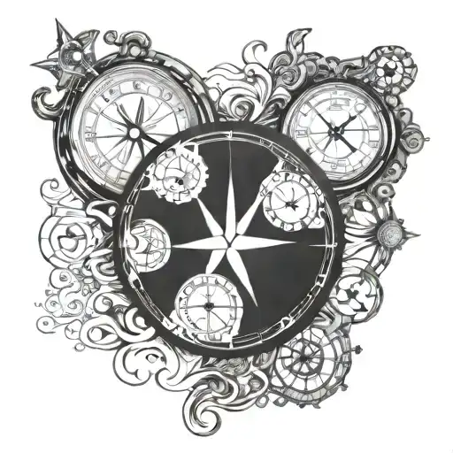 Compass And Clock