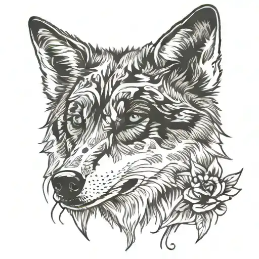 Old Wolf Looking Hard