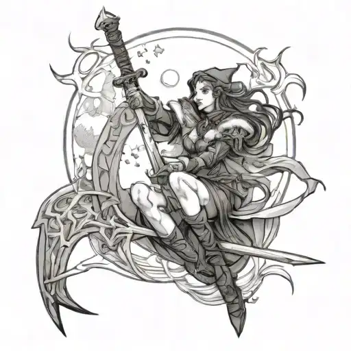 Moon Witch With Ice Greatsword