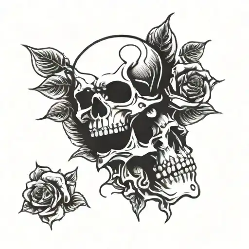 Skull And Roses