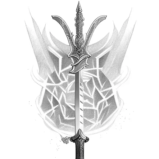 A Sword And A Mage Staff