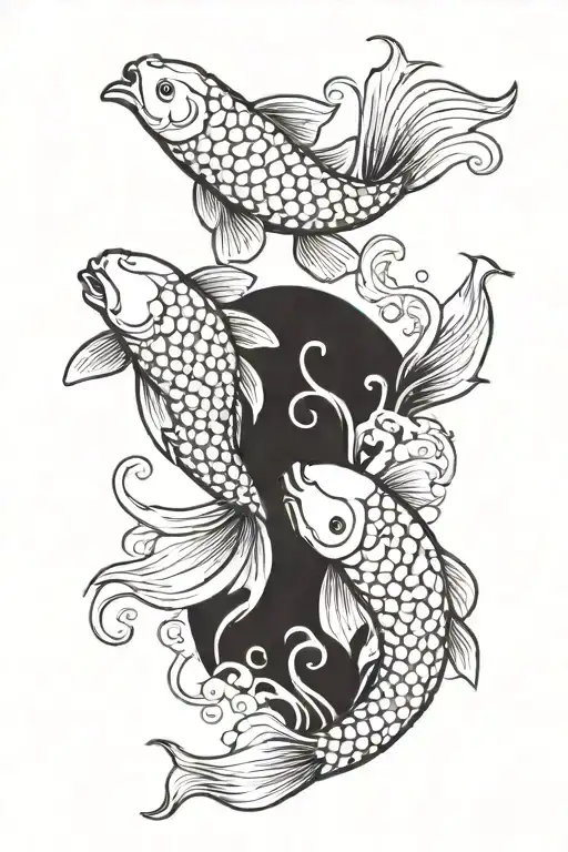 Koi Fish Ying Yang