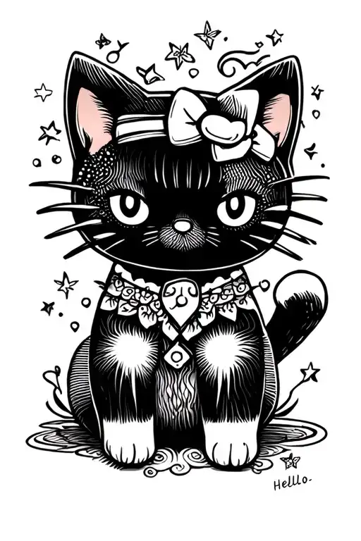 Hello Kitty Satanica Cat