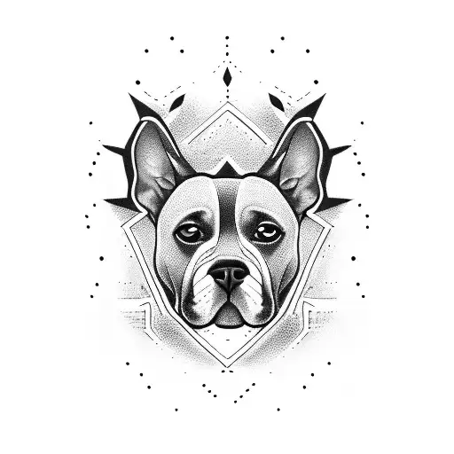 Dog Tattoo Tribal